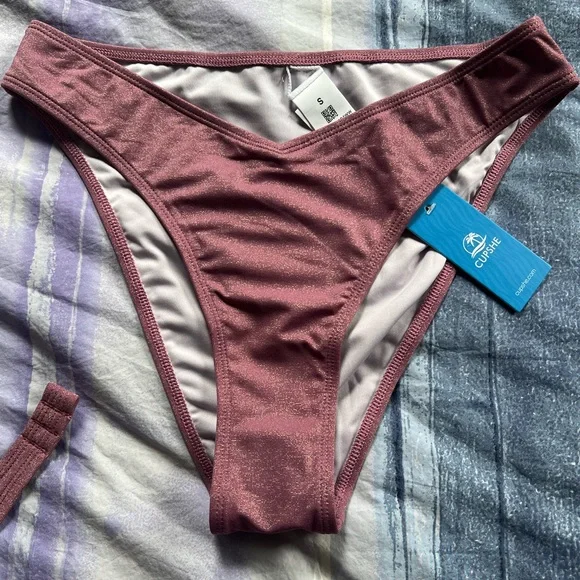 Cupshe Purple Beaded-strap Underwire Bikini Set - Picture 6 of 6